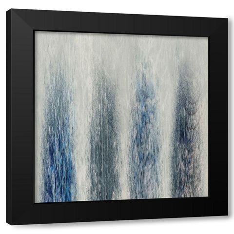 Decending Droplets Black Modern Wood Framed Art Print with Double Matting by Prime, Marcus