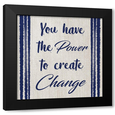 Power Of Change Black Modern Wood Framed Art Print by Prime, Marcus