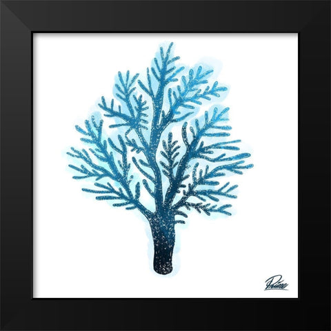 Azure Coral 1 Black Modern Wood Framed Art Print by Prime, Marcus