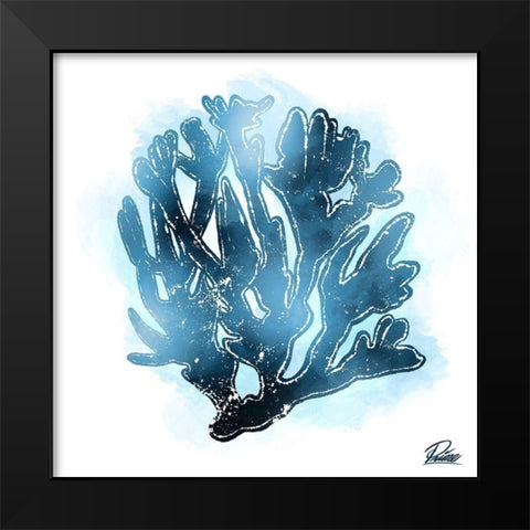 Azure Coral 2 Black Modern Wood Framed Art Print by Prime, Marcus