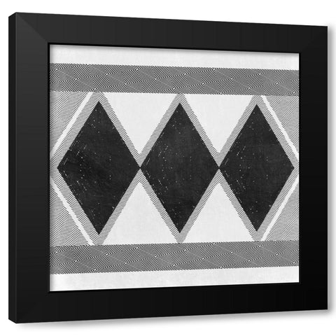 Boho Psych Black Modern Wood Framed Art Print by Prime, Marcus
