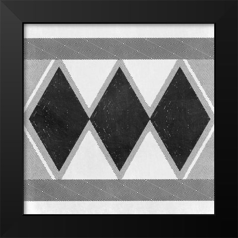 Boho Psych Black Modern Wood Framed Art Print by Prime, Marcus