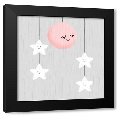 Night Friends 3 Black Modern Wood Framed Art Print by Prime, Marcus