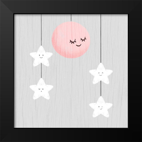 Night Friends 3 Black Modern Wood Framed Art Print by Prime, Marcus