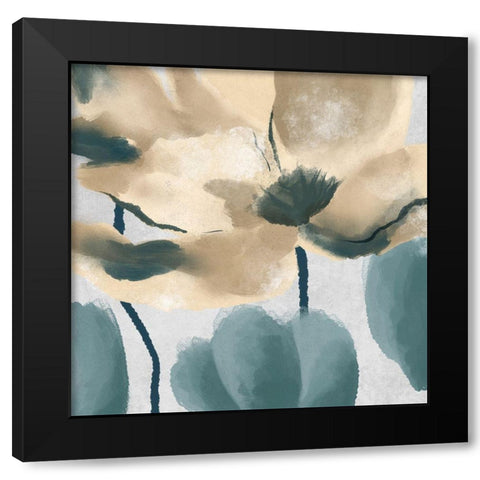 Winded Bloom 3 Black Modern Wood Framed Art Print by Prime, Marcus