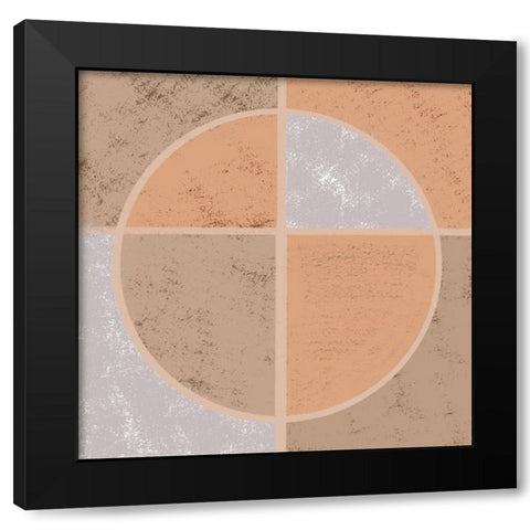 Squared Circle 1 Black Modern Wood Framed Art Print by Prime, Marcus