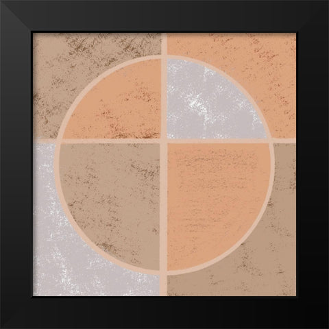 Squared Circle 1 Black Modern Wood Framed Art Print by Prime, Marcus