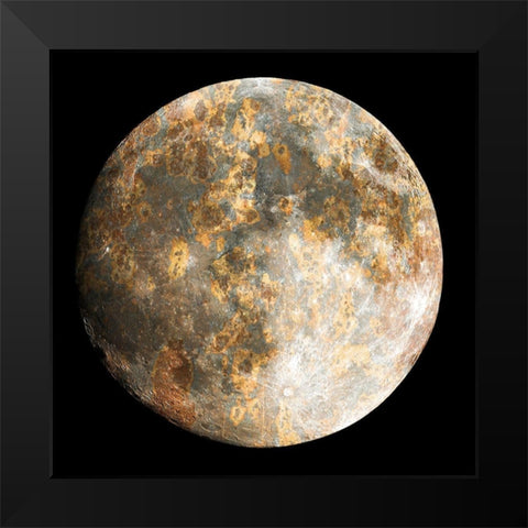 Lunar Metallics 1 Black Modern Wood Framed Art Print by Prime, Marcus
