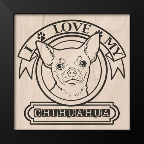 Pet Love 1 Black Modern Wood Framed Art Print by Prime, Marcus