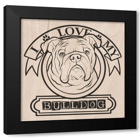 Pet Love 2 Black Modern Wood Framed Art Print by Prime, Marcus