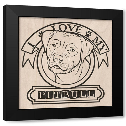Pet Love 3 Black Modern Wood Framed Art Print by Prime, Marcus