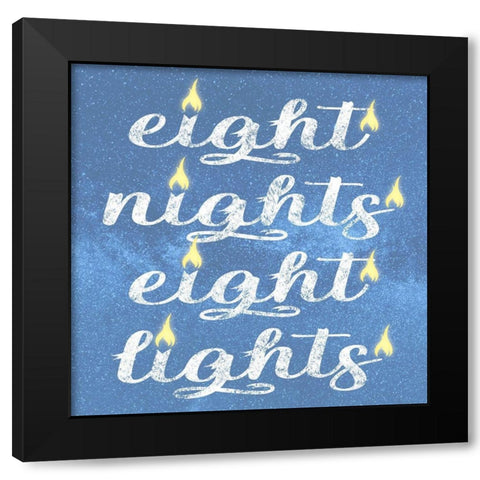 Eight Lights 2 Black Modern Wood Framed Art Print by Prime, Marcus