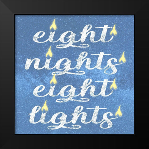 Eight Lights 2 Black Modern Wood Framed Art Print by Prime, Marcus