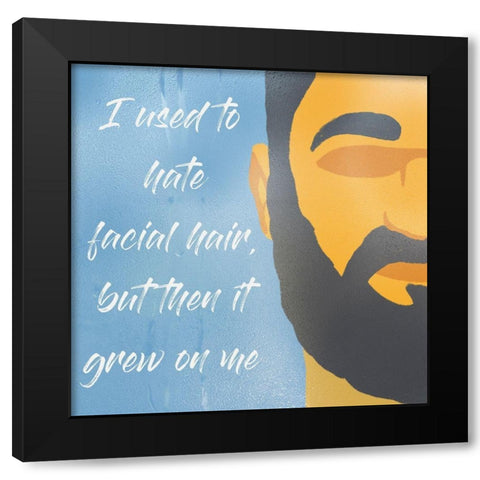 Hair Growth 1 Black Modern Wood Framed Art Print with Double Matting by Prime, Marcus