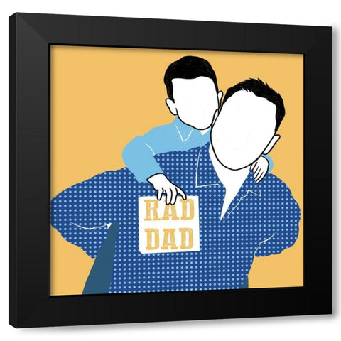 Rad Dad Black Modern Wood Framed Art Print with Double Matting by Prime, Marcus