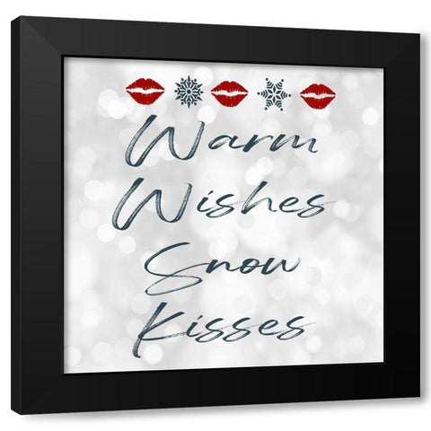 Warm Wishes Black Modern Wood Framed Art Print by Prime, Marcus