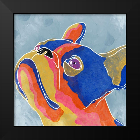 Gazing Pup 1 Black Modern Wood Framed Art Print by Prime, Marcus