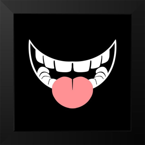 Smiling 1 Black Modern Wood Framed Art Print by Prime, Marcus