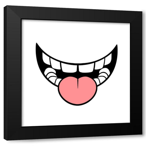 Smiling 2 Black Modern Wood Framed Art Print with Double Matting by Prime, Marcus