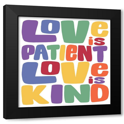 Kind Love 1 Black Modern Wood Framed Art Print by Prime, Marcus