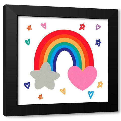 Rainbow Shine 1 Black Modern Wood Framed Art Print by Prime, Marcus