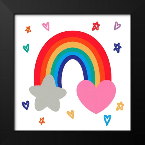 Rainbow Shine 1 Black Modern Wood Framed Art Print by Prime, Marcus