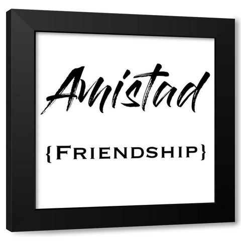 Spanish Friendship Black Modern Wood Framed Art Print by Prime, Marcus