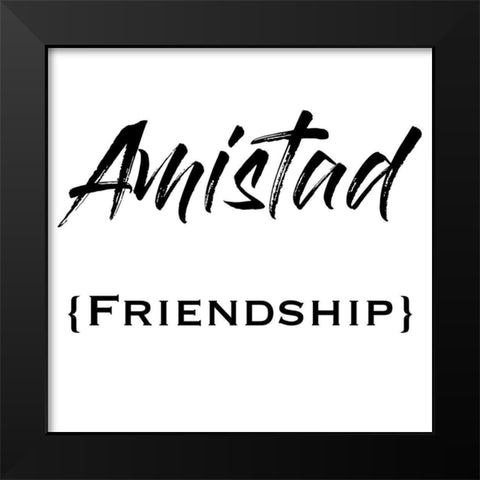 Spanish Friendship Black Modern Wood Framed Art Print by Prime, Marcus