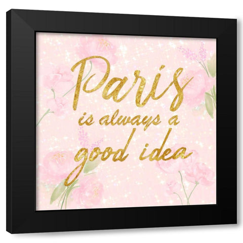 Good Paris Black Modern Wood Framed Art Print with Double Matting by Prime, Marcus