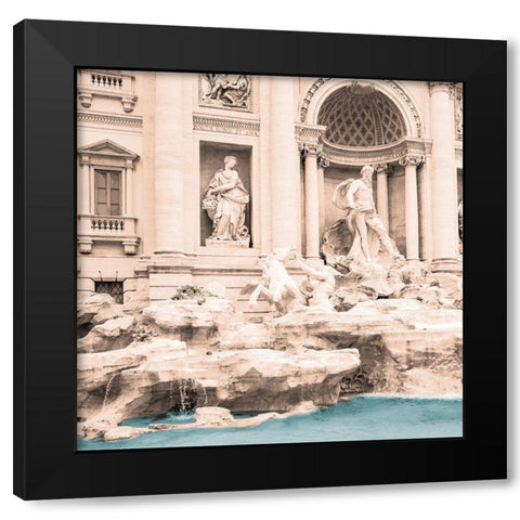 Fontana Di Trevi 2 Black Modern Wood Framed Art Print by Prime, Marcus