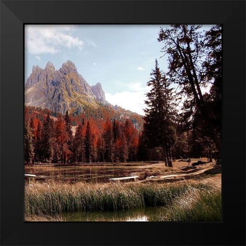 Fall Lake Views Black Modern Wood Framed Art Print by Prime, Marcus