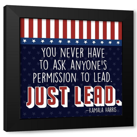 Just Lead Black Modern Wood Framed Art Print by Prime, Marcus