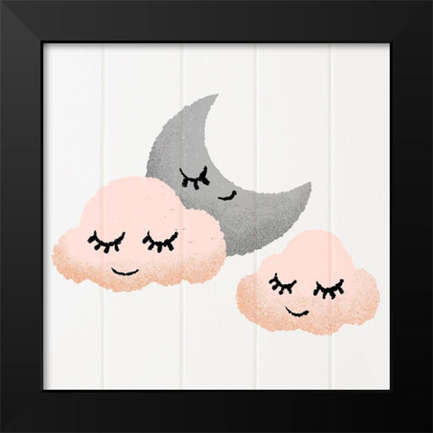 Sleepy Friends 1 Black Modern Wood Framed Art Print by Prime, Marcus