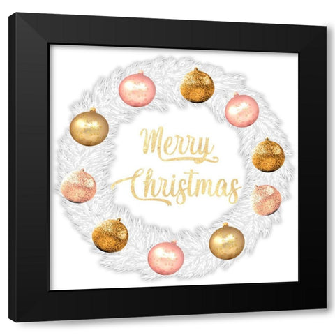 Fashion Wreath Black Modern Wood Framed Art Print by Prime, Marcus