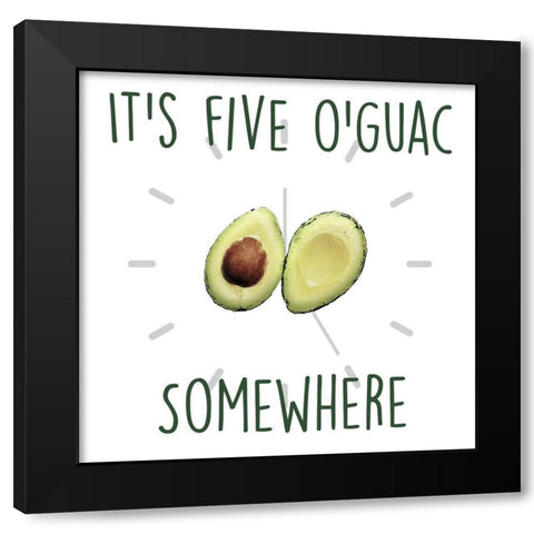Five Oguac Black Modern Wood Framed Art Print with Double Matting by Prime, Marcus