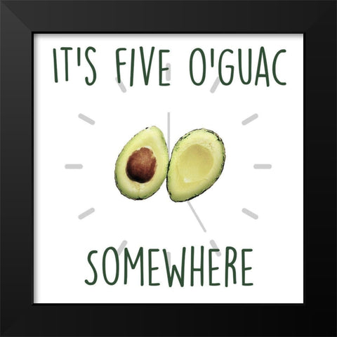 Five Oguac Black Modern Wood Framed Art Print by Prime, Marcus