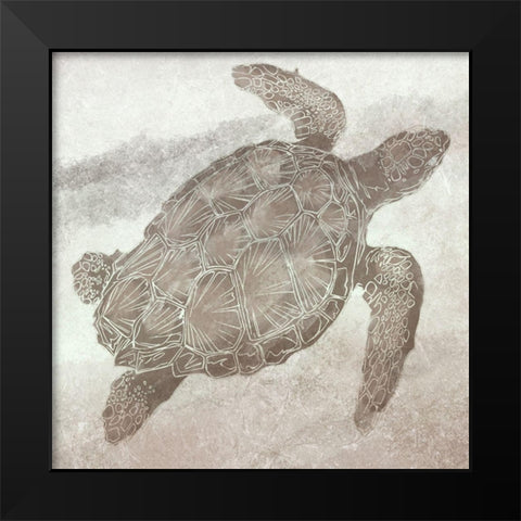 Swimming Fella Black Modern Wood Framed Art Print by Prime, Marcus