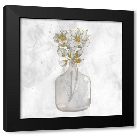 Glorious Bouquet 1 Black Modern Wood Framed Art Print with Double Matting by Prime, Marcus