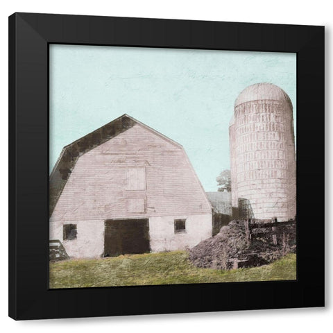 Spring Silos Black Modern Wood Framed Art Print by Prime, Marcus