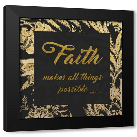 Golding Faith Black Modern Wood Framed Art Print by Prime, Marcus