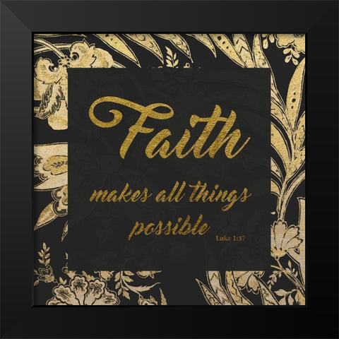 Golding Faith Black Modern Wood Framed Art Print by Prime, Marcus