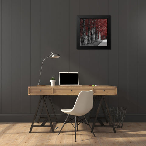 Crimson Forest 1 Black Modern Wood Framed Art Print by Prime, Marcus