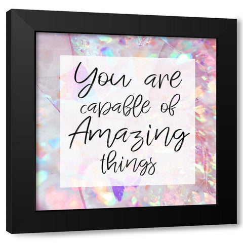 Amazing Gems 1 Black Modern Wood Framed Art Print by Prime, Marcus