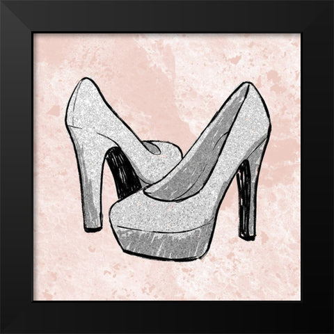 Glitter Fashion 1 Black Modern Wood Framed Art Print by Prime, Marcus