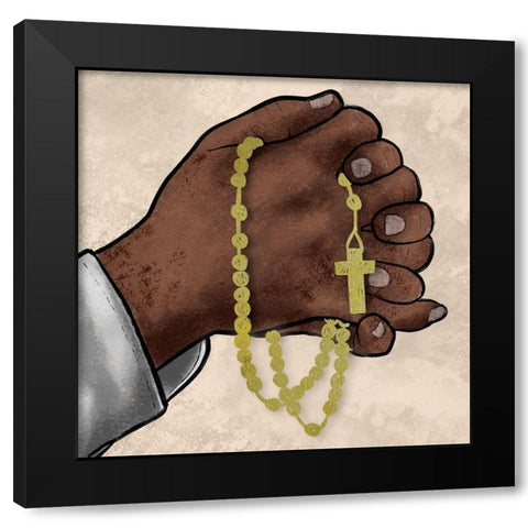 Strong Faith Black Modern Wood Framed Art Print with Double Matting by Prime, Marcus