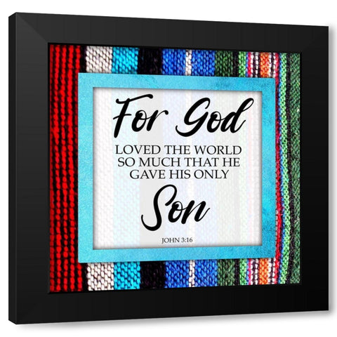 His Only Son Black Modern Wood Framed Art Print with Double Matting by Prime, Marcus
