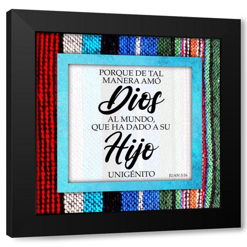 Hijo Unigenito Black Modern Wood Framed Art Print by Prime, Marcus
