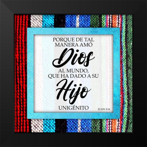 Hijo Unigenito Black Modern Wood Framed Art Print by Prime, Marcus