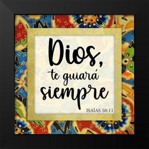 Guiara Siempre Black Modern Wood Framed Art Print by Prime, Marcus