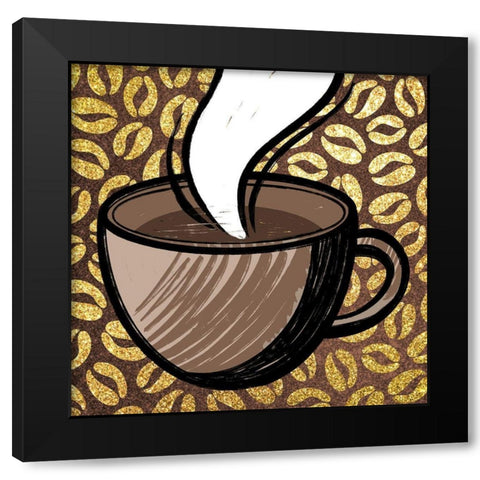 Life After Coffee 1 Black Modern Wood Framed Art Print by Prime, Marcus